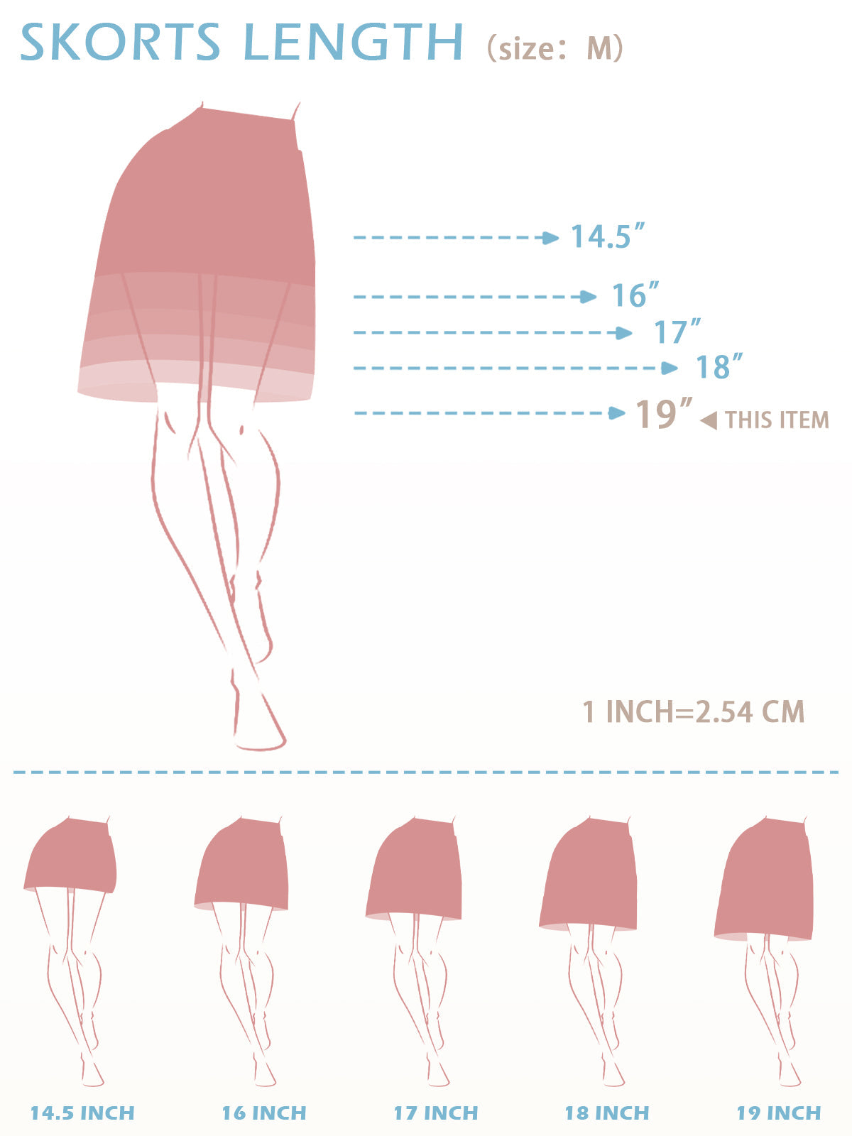 Botanical Energy Silky 19 Inch High Waist Skort UPF50+