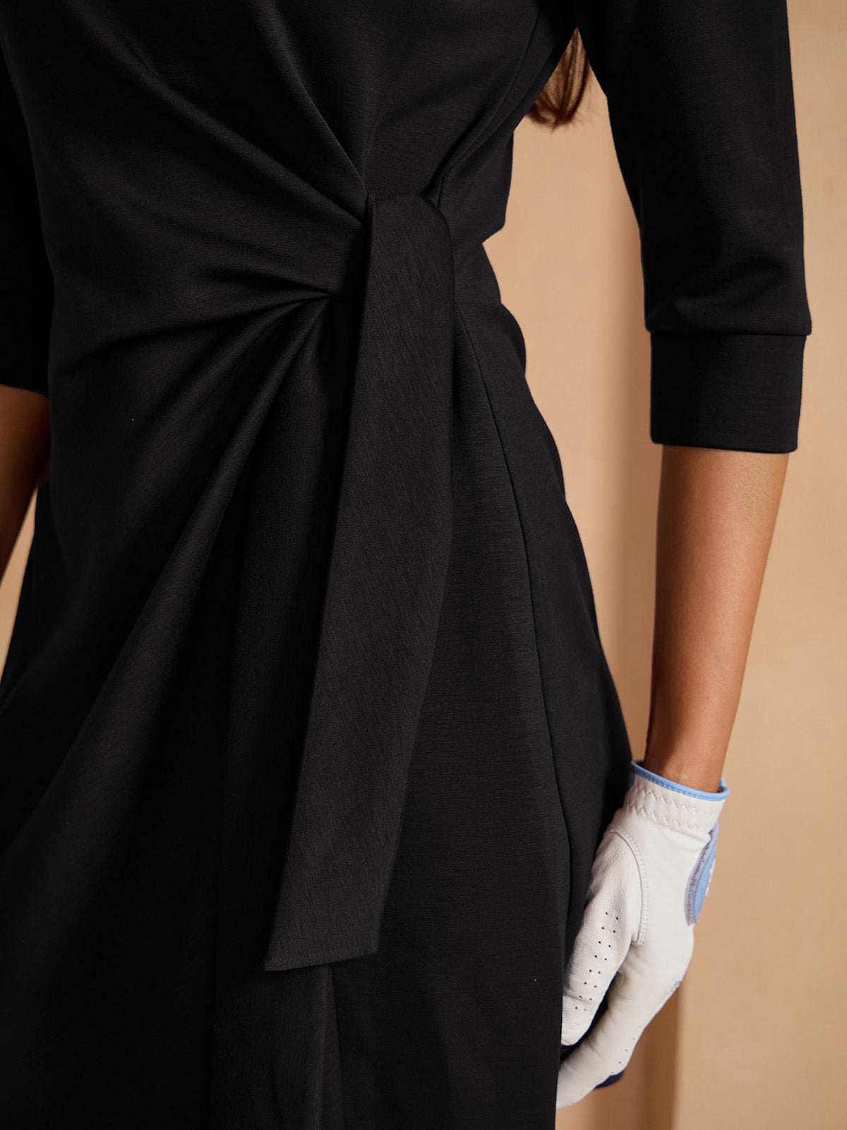 UltraSoft 3/4 Sleeve Side Tie 35.5 Inch Dress