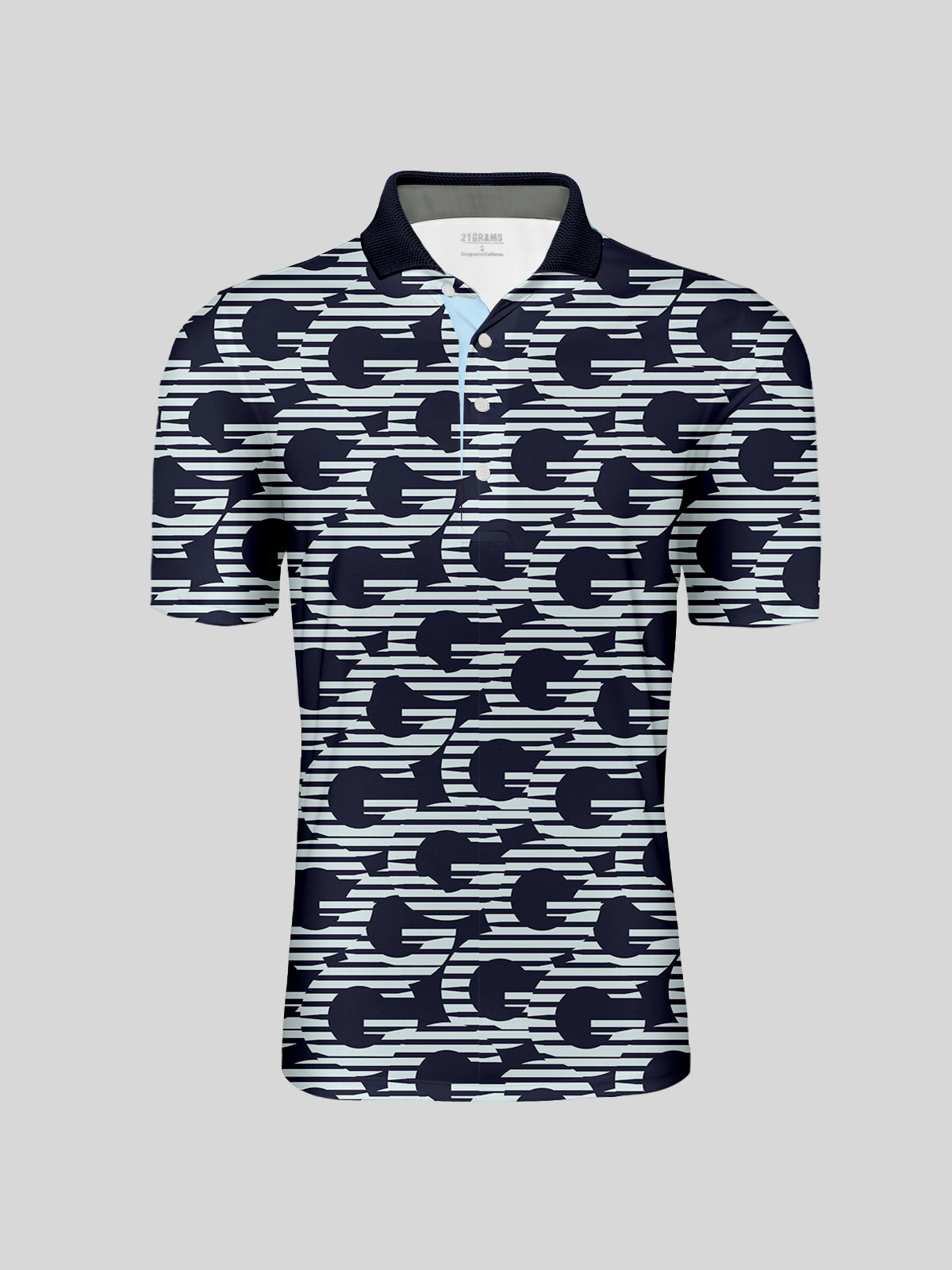 Not So Classic Men's Ribbed Collar Polo Top UPF50+