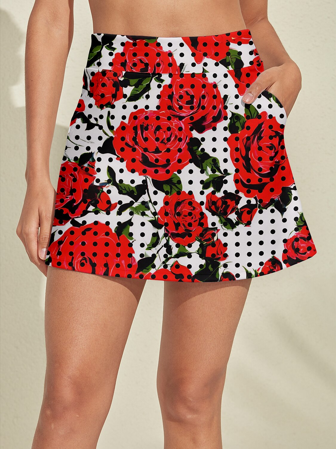 Botanical Energy Silky 16 Inch High Waist Skort UPF50+